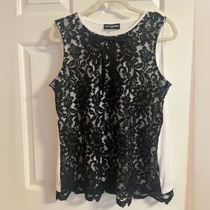 Karl Lagerfeld Lace Front Top